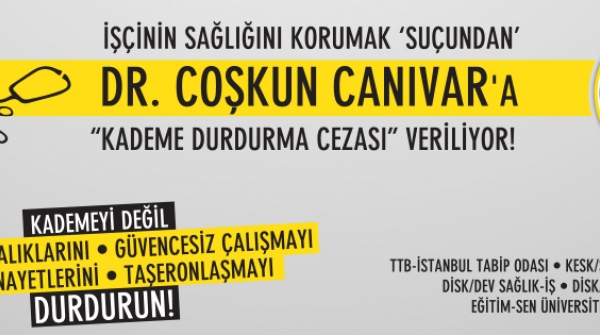 Arş.Gör.Dr. Coşkun Canıvar Kademe Durdurma Cezası