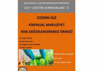 Eğitim: COSHH-İLO Kimyasal Maruziyet Risk Değerlendirmesi Örneği