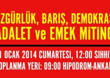 Yolsuzluk, Yoksulluk, Zulüm düzeninden hesap sormak için 11 Ocakta Ankara’dayız