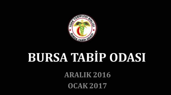 Bursa Tabip Odası’nda Aralık-Ocak