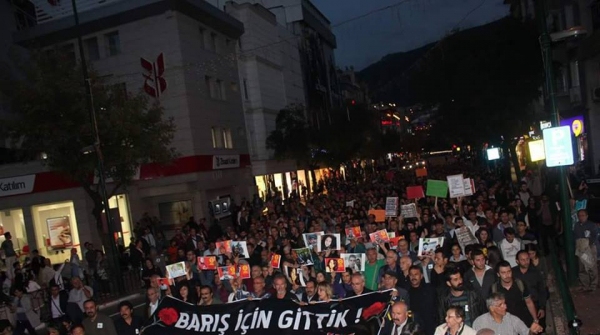 Ankara’da yaplan katliam protesto edildi.