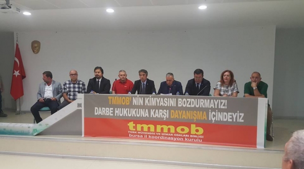 TMMOB Kimya Mühendisleri Odasına destek