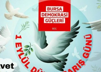 Dünya Barış Gününde, demokrasi, barış, laiklik, eşitlik, özgürlük, adalet için 1 Eylül saat 19.00’da Setbaşı’nda buluşuyoruz