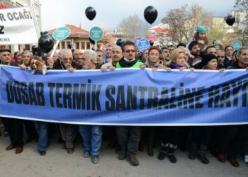 DOSAB’da Termik Santrale Hayır Kent Yürüyüşüne Katıldık