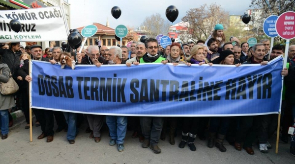 DOSAB’da Termik Santrale Hayır Kent Yürüyüşüne Katıldık
