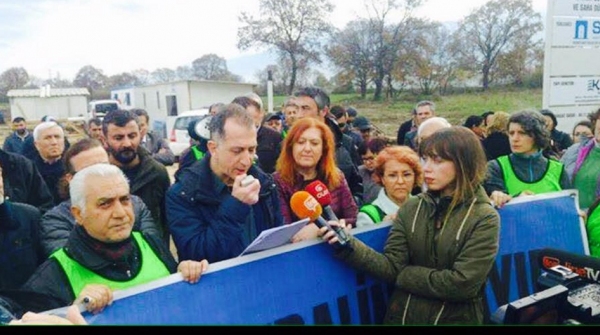 DOSAB Termik Santraline Hayır Platformu Basın Açıklaması