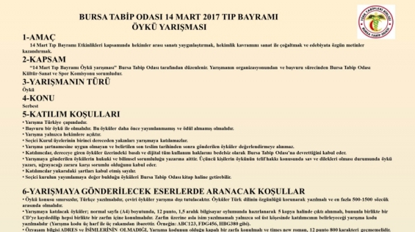 Öykü Yarışması düzenliyoruz…