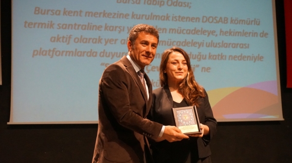 DOSAB mücadelesini dünyaya duyuran birliğe Çevre Ödülü