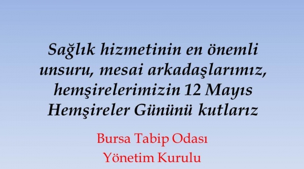 BTO Hemşireler Günü Kutlama