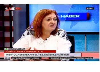 Dr. Güzide Elitez,  AS TV ana habere konuk oldu