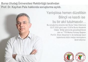 TTB COVID-19 İzleme Kurulu Üyesi Halk Sağlığı Uzmanı Prof. Dr. Kayıhan PALA’ya Bilimsel Açıklamalarından Dolayı Soruşturma açıldı!