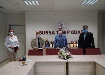 Bursa Uludağ Üniversitesi Tıp Fakültesi Dekanlığının kutlama ziyareti