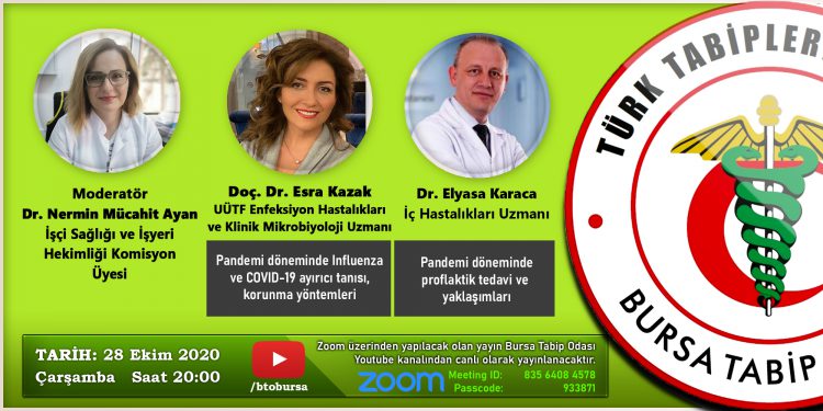 İşçi Sağlığı ve İşyeri Hekimliği Komisyonu Zoom Etkinliği