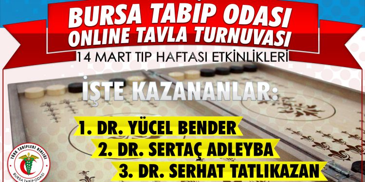 Tavla Turnuvası’nın kazanları belli oldu