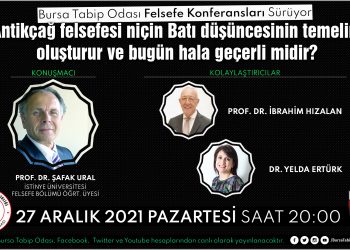 Bursa Tabip Odası Felsefe Konferansları Devam Ediyor