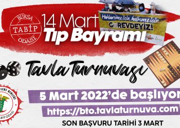 14 Mart Tıp Bayramı Tavla Turnuvası’na Başvurular Sürüyor