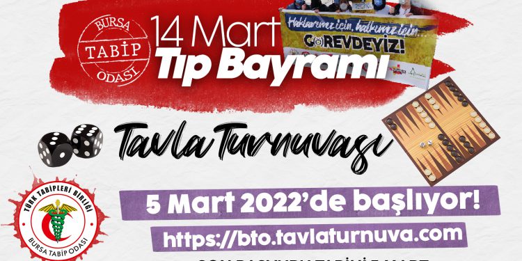 14 Mart Tıp Bayramı Tavla Turnuvası’na Başvurular Sürüyor