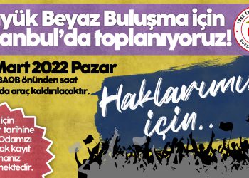 Beyaz Buluşma için İstanbul’a gidiyoruz!