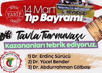 Tavla Turnuvası’nın kazananları ödüllerini aldı