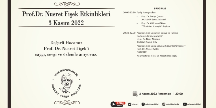 Prof. Dr. Nusret Fişek’i saygı, özlem ve sevgi ile anıyoruz