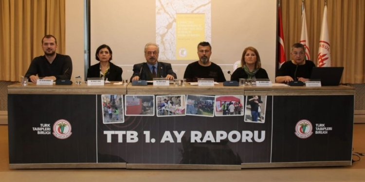 TTB 6-20 Şubat Depremleri Birinci Ay Raporunu Yayımladı