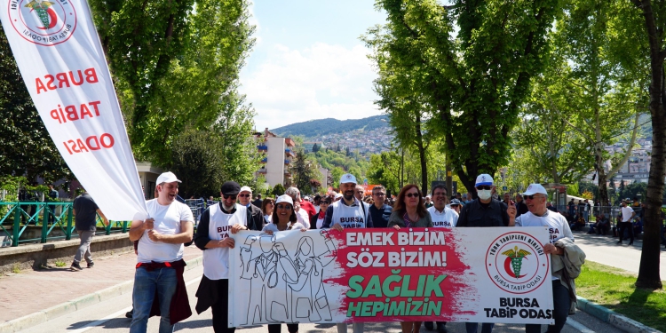 Bursa Tabip Odası 1 Mayıs’ta alandaydı