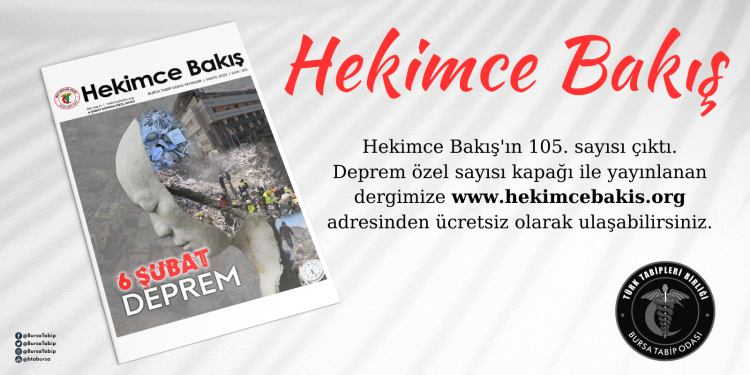 Hekimce Bakış’ın 105. Deprem Özel Sayısı Çıktı