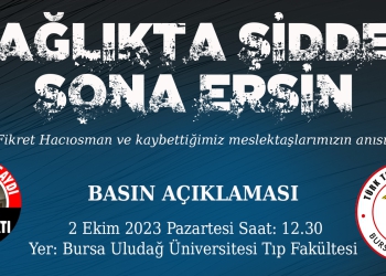 Sağlıkta Şiddet Sona ERSİN!