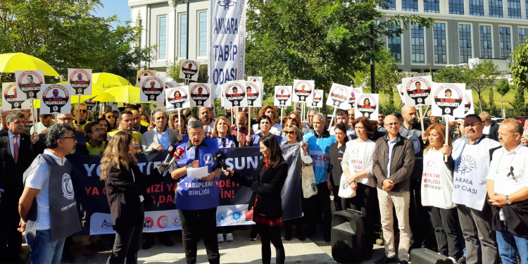 TTB, Tabip Odaları ve Sağlık Emek-Meslek Örgütleri Sağlık Bakanlığı Önünden Seslendi