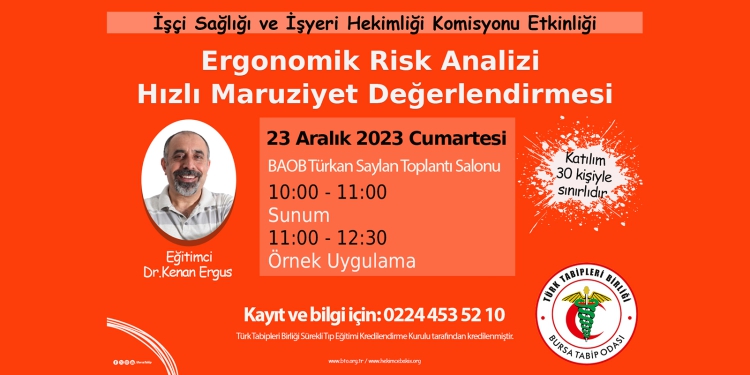 Ergonomik Risk Analizi Hızlı Maruziyet Değerlendirmesi Eğitimi