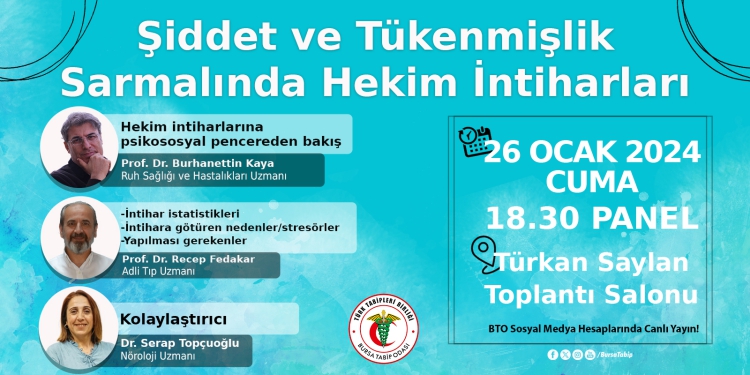 ‘Şiddet ve Tükenmişlik Sarmalında Hekim İntiharları’ Paneli