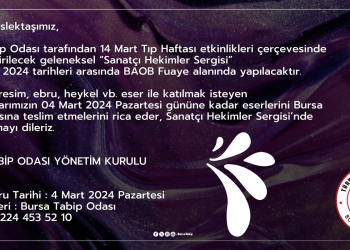 Sanatçı Hekimler Sergisi’ne Davet