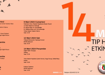 14 Mart Tıp Haftası Etkinlikleri Başlıyor!