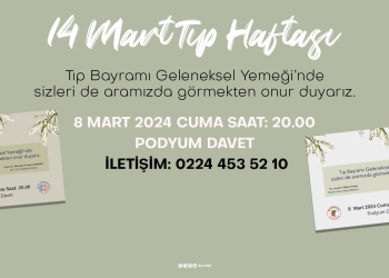 Tıp Bayramı Geleneksel Yemeği’ne Davet