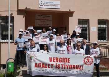 Bursa’da Sağlık Çalışanları Vergide Adalet İstiyor!