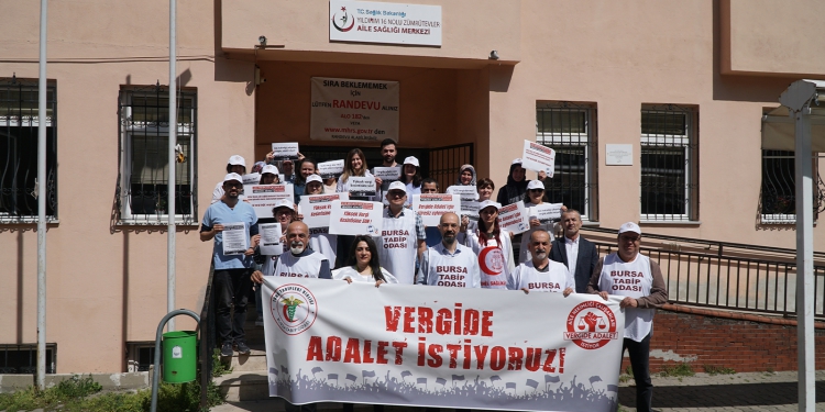 Bursa’da Sağlık Çalışanları Vergide Adalet İstiyor!