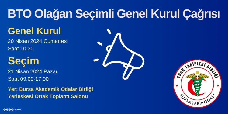 BTO Olağan Seçimli Genel Kurul Çağrısı