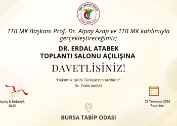 Dr. Erdal Atabek Toplantı Salonu Açılışı