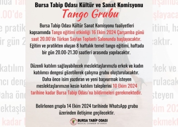 Tango Eğitimimiz Başlıyor!