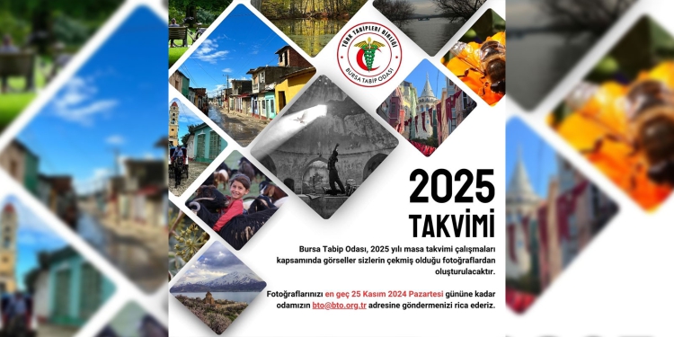 2025 yılı masa takvimi için fotoğraflarınızı bekliyoruz