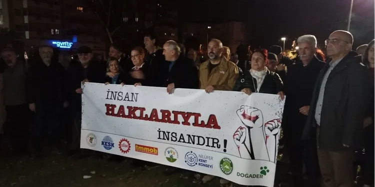 Bursa’da 10 Aralık İnsan Hakları Günü Açıklaması