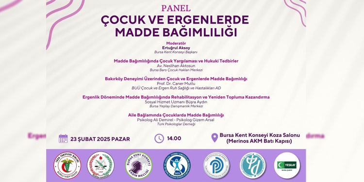 Çocuk ve Ergenlerde Madde Bağımlılığı Paneli’ne Davet