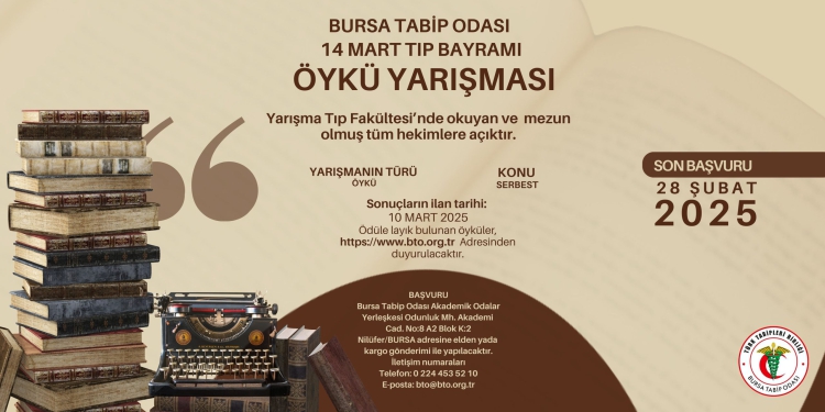 BURSA TABİP ODASI 14 MART TIP BAYRAMI ÖYKÜ YARIŞMASI