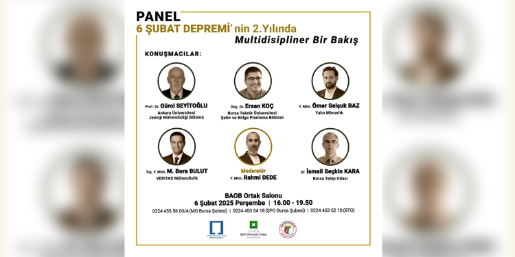Panel | 6 Şubat Depremi’nin 2. Yılında Multidisipliner Bir Bakış