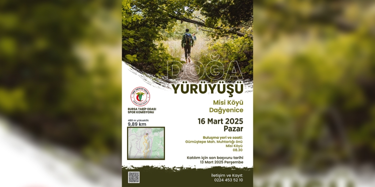 14 Mart Tıp Haftası Etkinlikleri; Doğa Yürüyüşüne Davetlisiniz!