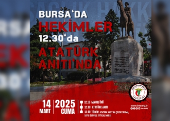 14 Mart Tıp Bayramı Etkinliği; 14 Mart Cuma Atatürk Anıtı’ndayız!