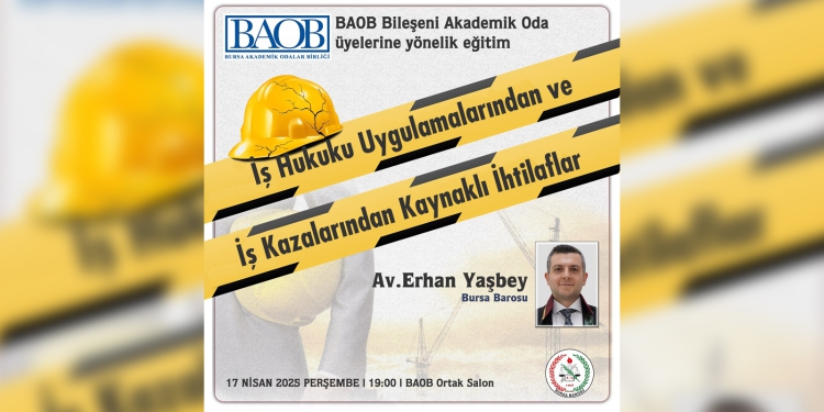 📢 BAOB Bileşeni Akademik Oda Üyelerine Yönelik Eğitim Duyurusu