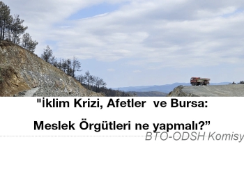 İklim Krizi, Afetler ve Bursa: Meslek Örgütleri Ne Yapmalı?