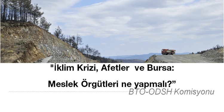 İklim Krizi, Afetler ve Bursa: Meslek Örgütleri Ne Yapmalı?