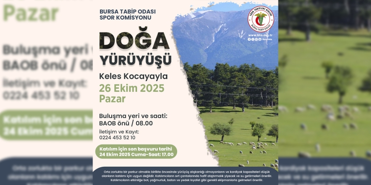 BTO Spor Komisyonu’ndan Doğa Yürüyüşü Etkinliği